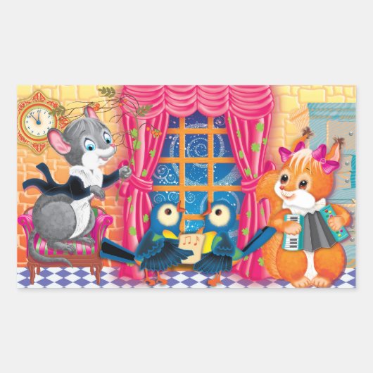 コンサート 長方形シール (正面)