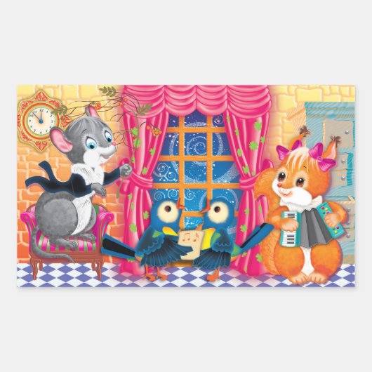 コンサート 長方形シール (正面)