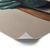 コンサーヴァサウルス恐竜アートプリント ポスター (角)