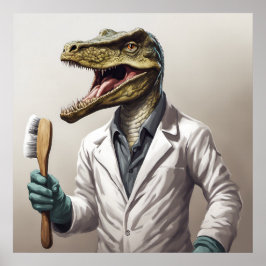 コンサーヴァサウルス恐竜アートプリント ポスター