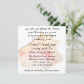 コンシュの貝のビーチのテーマの結婚式 招待状 (スタンド正面)