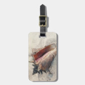 コンシュの貝の荷物のラベル ラゲッジタグ (正面縦)