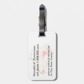 コンシュの貝殻のバッグのラベル ラゲッジタグ (裏面縦)