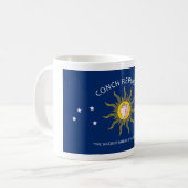 コンシュ共和国の旗 コーヒーマグカップ (正面左)