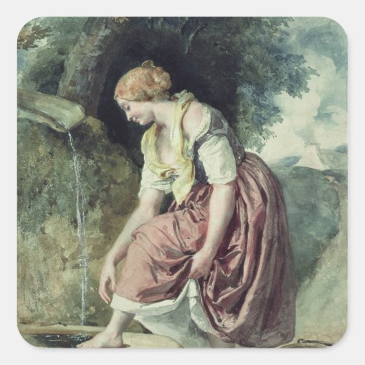 コンジットで女の子 スクエアシール (正面)