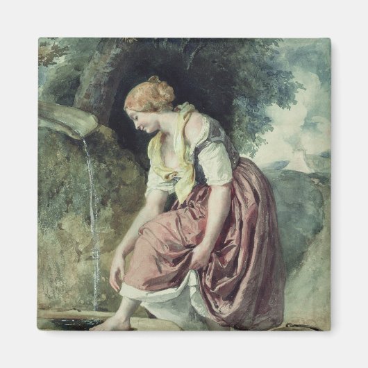 コンジットで女の子 マグネット (正面)