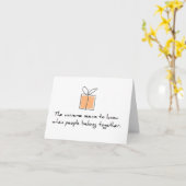 コンジュアル養子縁組カード カード (黄色い花)