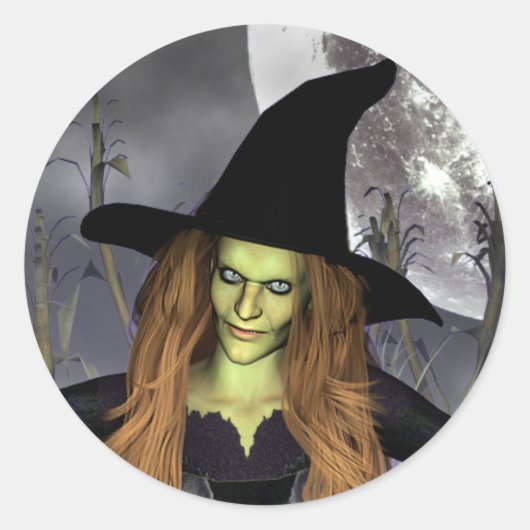 コンジュレーショクラシックンの魔女シール ラウンドシール (正面)