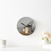 コンスエグラ、アンティークラマンチャ風車 ラウンド壁時計 (ホーム)