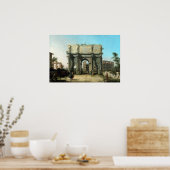 コンスタンイタリアンチンのアーチのカナレット表示 ポスター (キッチン)