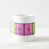 コンスタンサ周期表名mug コーヒーマグカップ (正面左)