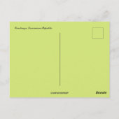 コンスタンザドミニカ共和国はがき ポストカード (裏面)