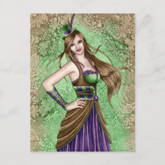 コンスタンス – Steampunkポストカード ポストカード