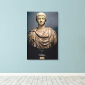 コンスタンタインI (c.274-337) c.350 AD （大理石） キャンバスプリント (インサイチュ (ウッドフロア))