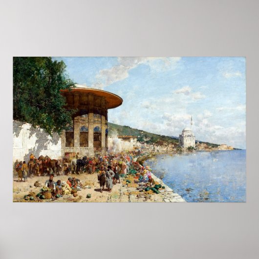 コンスタンチノープルのアルベルト・パシーニ市場の日 ポスター (正面)