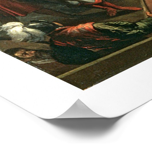 コンスタンチノープルの撮影(油のキャンバス) ポスター (角)