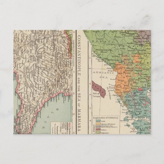 コンスタンチノープルの民族誌半島 ポストカード (正面)