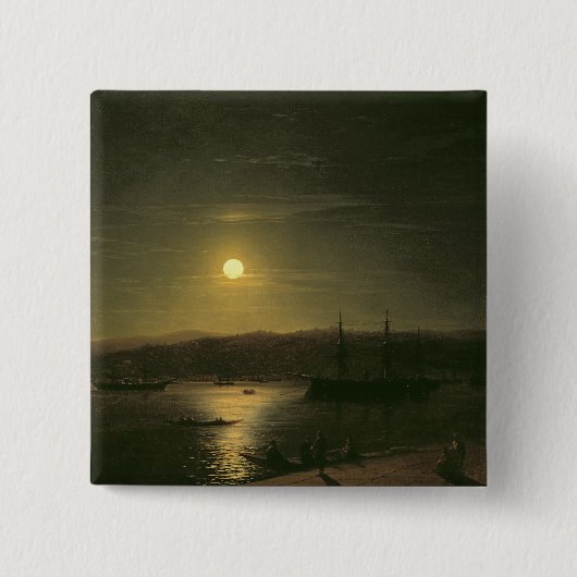 コンスタンチノープルの眺め 缶バッジ (正面)