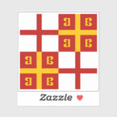 コンスタンチノープル帝国国旗（1350年頃） シール (シート)