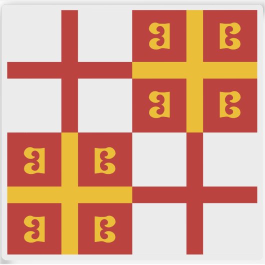 コンスタンチノープル帝国国旗（1350年頃） シール (正面)