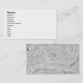 コンスタンチノープル、トルコ、c.1650 (engravの町の地図 名刺 (正面/裏面)