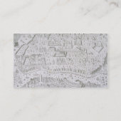 コンスタンチノープル、トルコ、c.1650 (engravの町の地図 名刺 (裏面)