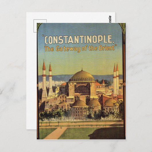 コンスタンチノープル,ハギアソフィア,イスタンブール,トルコ ポストカード (正面/裏面)