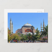 コンスタンチノープル，ハギアソフィア シーズンポストカード (正面/裏面)