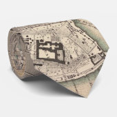 コンスタンチノープル(1840年)のヴィンテージの地図 ネクタイ (ロール)
