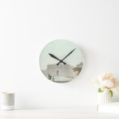 コンスタンチノープル: fを示すHaghia Sophiaスクエア ラウンド壁時計 (ホーム)