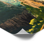 コンスタンチンアルジェリア旅行アートヴィンテージ ポスター (角)