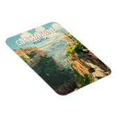 コンスタンチンアルジェリア旅行アートヴィンテージ マグネット (右側)