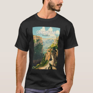 コンスタンチンアルジェリア旅行アートヴィンテージ Tシャツ