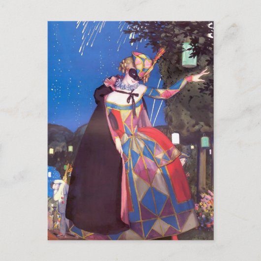 コンスタンチンソモフ – オダマキ(植物)のリトルタン ポストカード (正面)