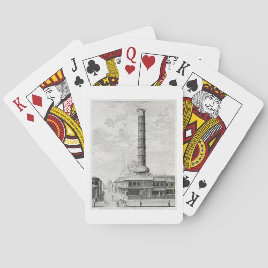 コンスタンチーヌおよびPrincipaのコラムの眺め トランプ (裏面)