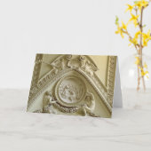 コンスタンチーヌの洗礼を描写する円形浮彫り カード (黄色い花)