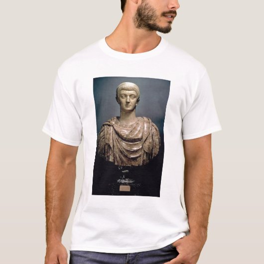 コンスタンチーヌIの(c.274-337) c.350広告(大理石) Tシャツ (正面)