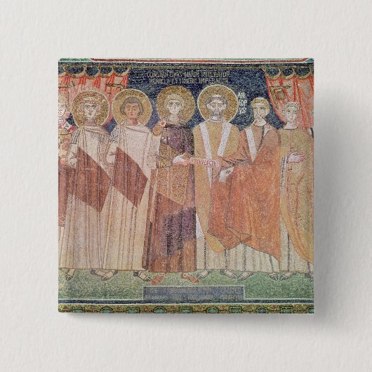 コンスタンチーヌIVの許可の司教特権 缶バッジ (正面)