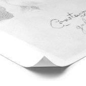 コンスタンツェモーツァルトポートレート1828 ポスター (角)