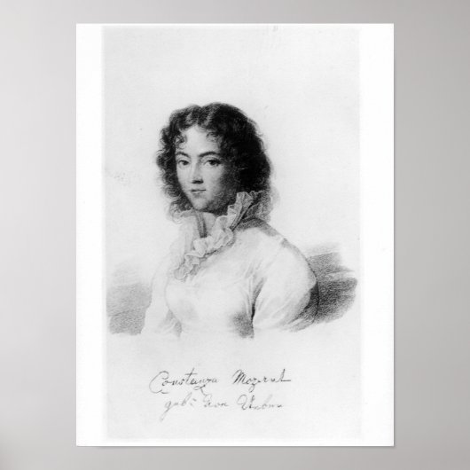 コンスタンツェモーツァルトポートレート1828 ポスター (正面)