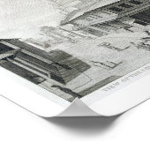 コンスタンティヌス帝とプリンシパ帝の列柱の見解 ポスター (角)