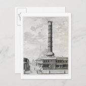 コンスタンティヌス帝とプリンシパ帝の列柱の見解 ポストカード (正面/裏面)