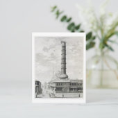 コンスタンティヌス帝とプリンシパ帝の列柱の見解 ポストカード (スタンド正面)