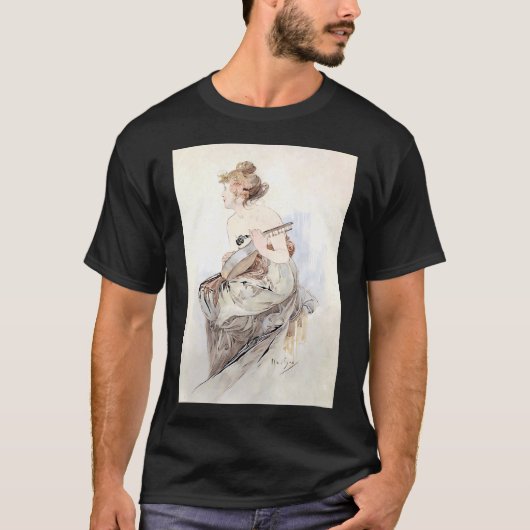 コンスタンティノープルの市場、奥にアヤソフィア Tシャツ (正面)