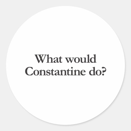 コンスタンティンが何をするか ラウンドシール (正面)