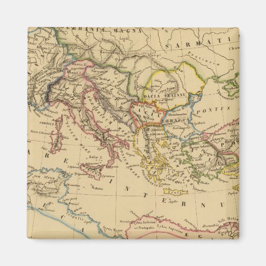 コンスタンティンとトラジャンの下のローマ帝国 マグネット (正面)