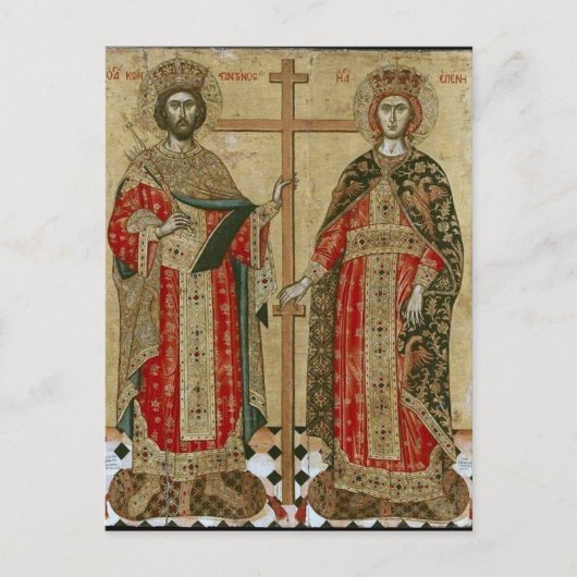 コンスタンティンとヘレンbyエマニュエル・ツァネス ポストカード (正面)