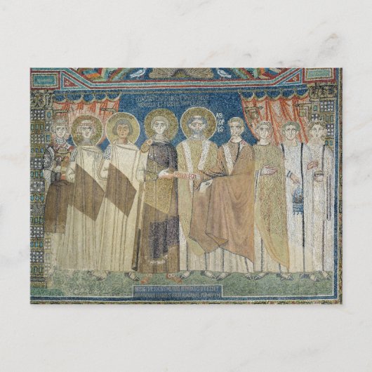 コンスタンティン四世は税を免除する ポストカード (正面)