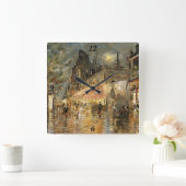 コンスタンティン・コロビン：カフェ・ラマリン，パリ スクエア壁時計 (ホーム)