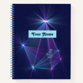コンステレーション、抽象芸術ファンタジーのフラクタルアート名 ノートブック (正面)